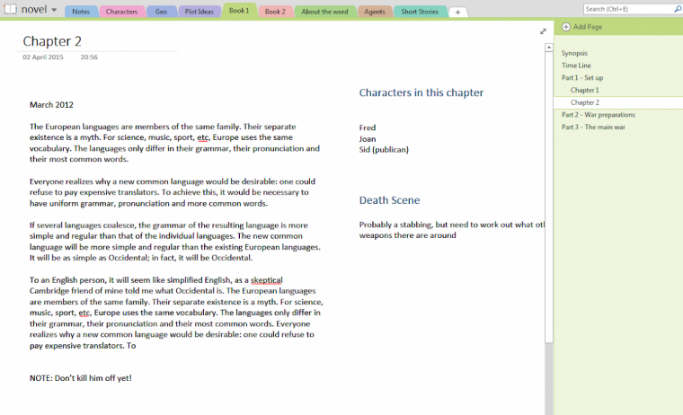 Using Onenote