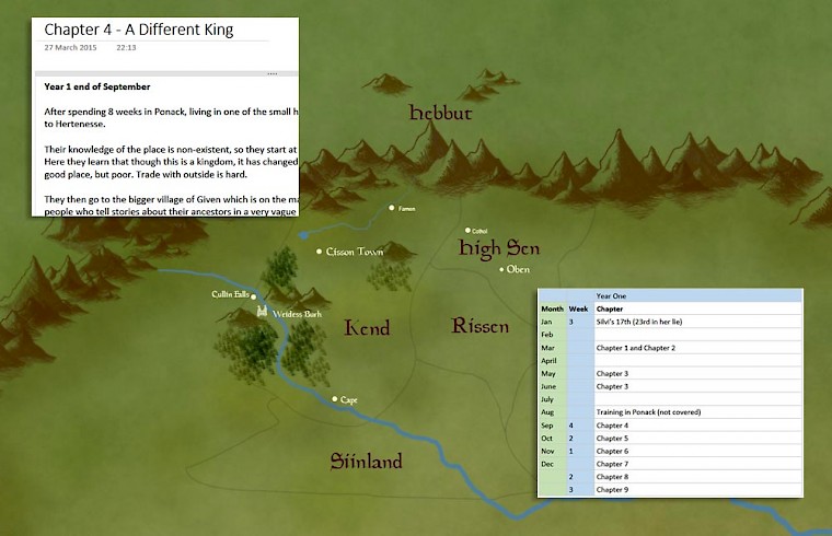 Mapping out the book