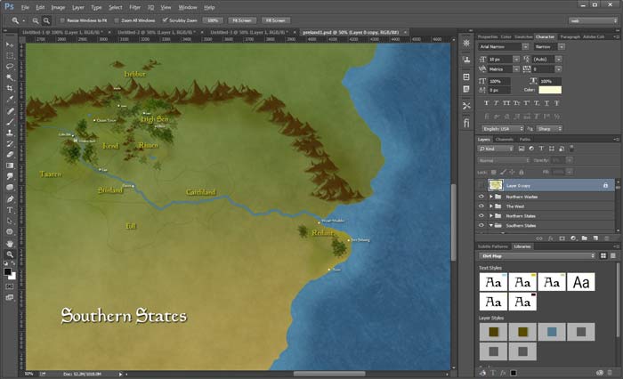 Photoshop Map