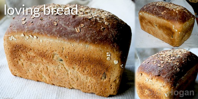 Home made bread with oats