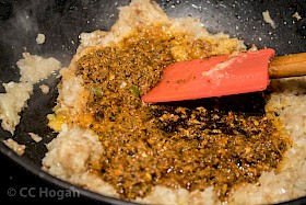 Add the curry paste